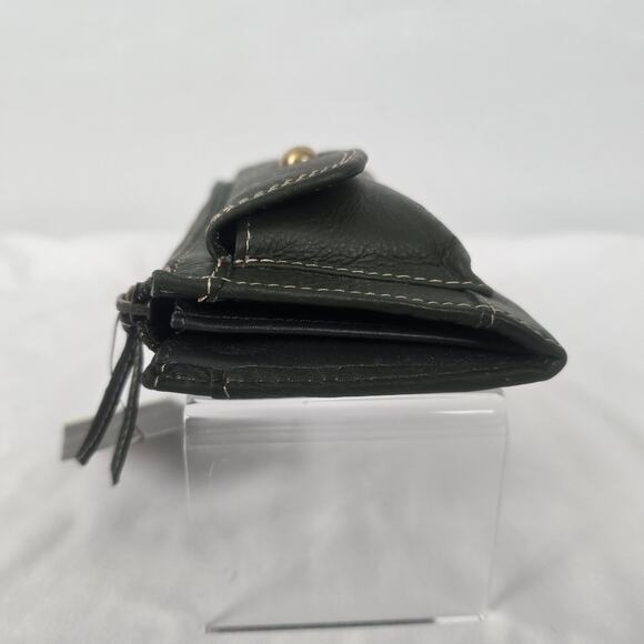 Merona Clutch or Wallet Dark Green 8" x 4" x 2" Zip Closure Snap Pockets NWT - Picture 12 of 16